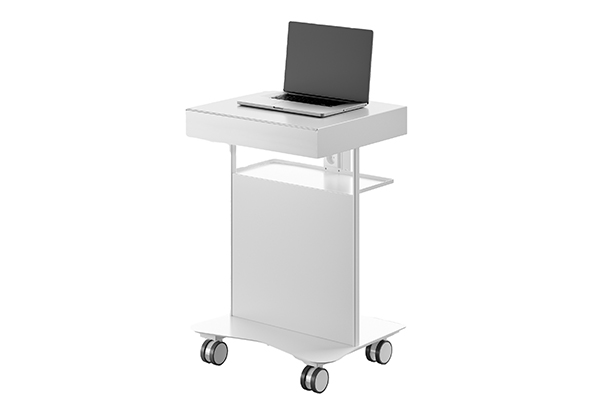 chariot dentaire mobile pour pc fixe et scanner intra oral loran mate 01